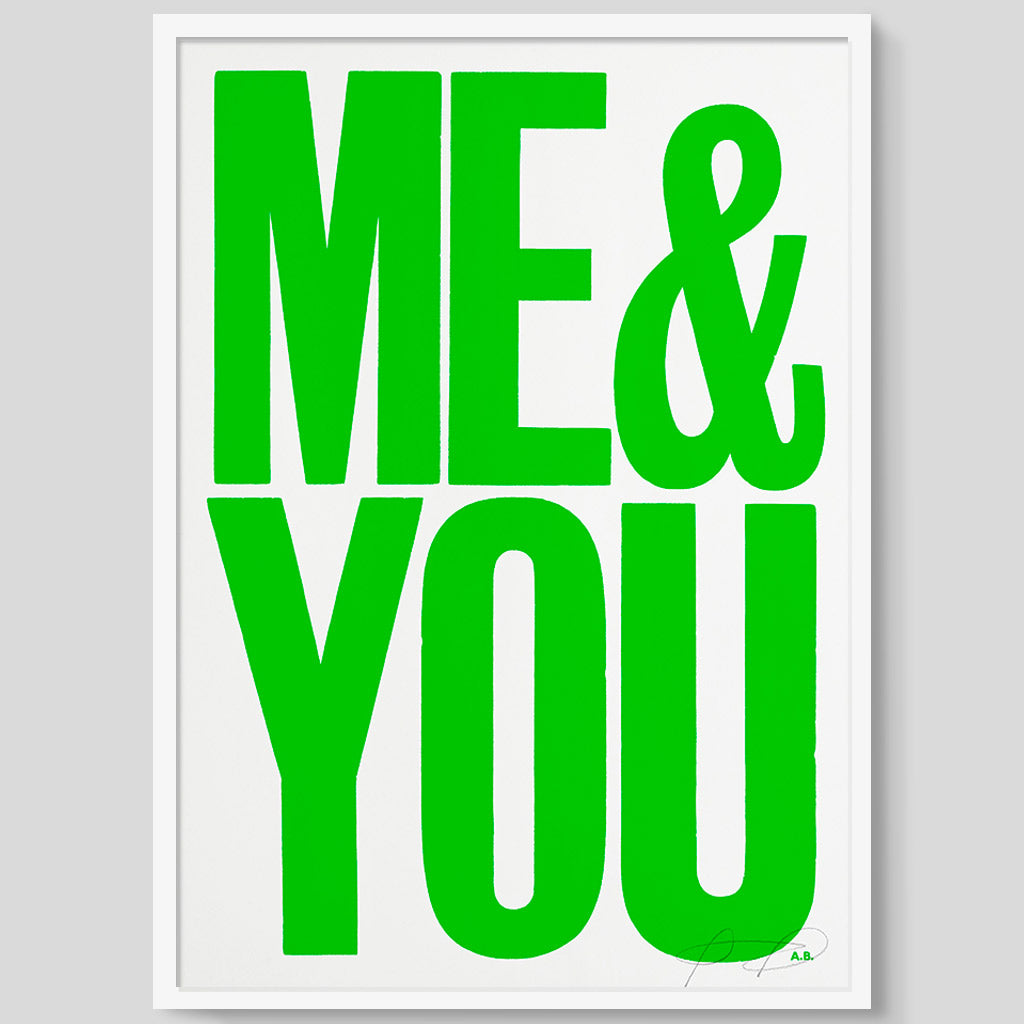 Me & You print - Green
