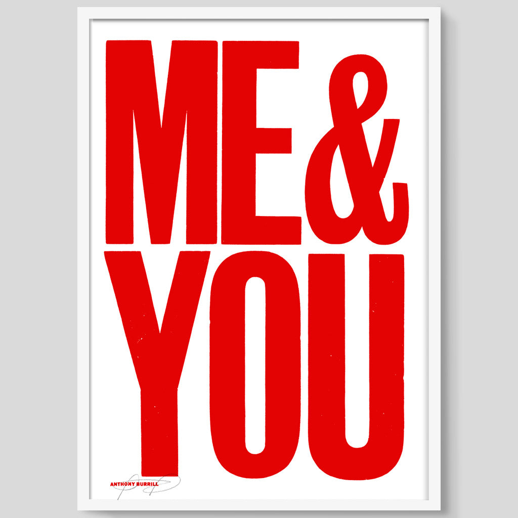 Me & You print - Red