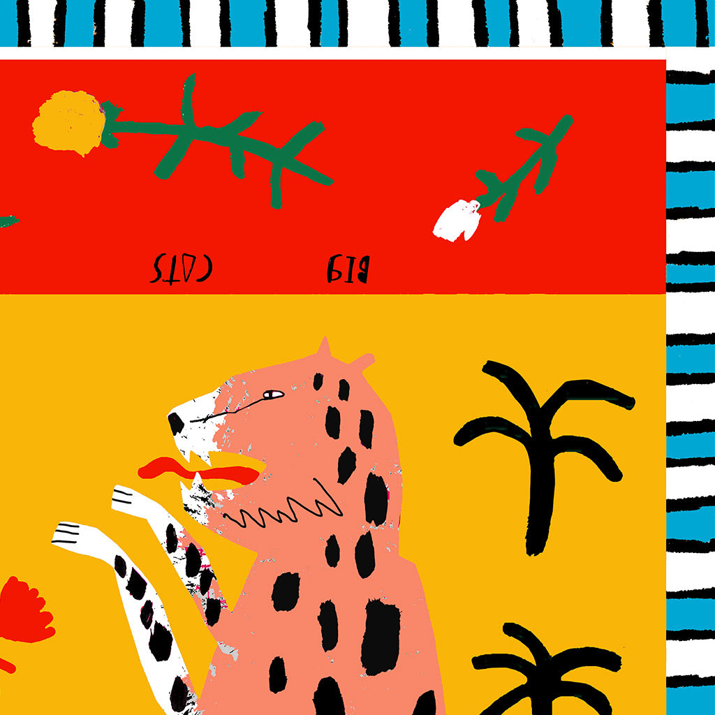 Big Cats - Pink print
