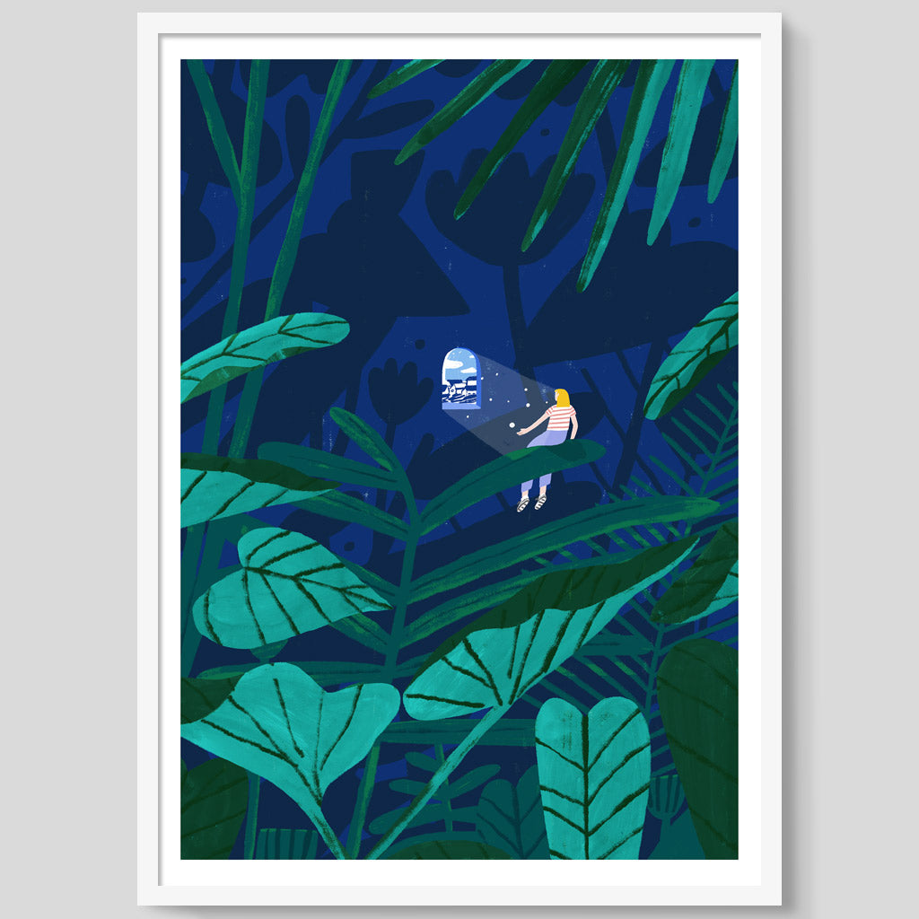 The Forest Bather print